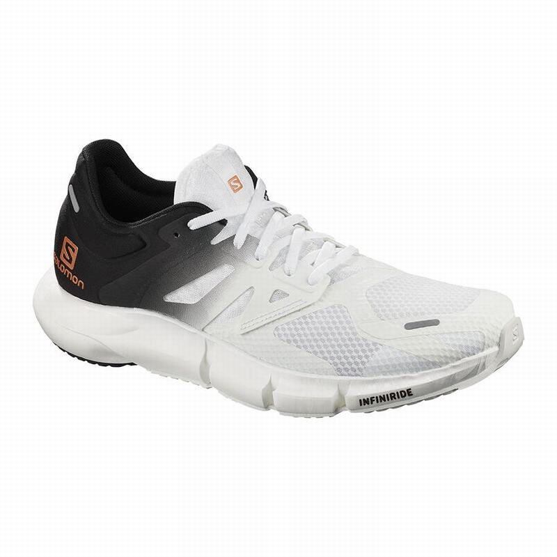 Salomon Israel PREDICT 2 - Mens Running Shoes - White/Black (DJZC-82790)